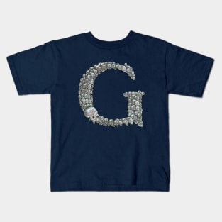 Tahitian Pearl Skull Monogram G Kids T-Shirt